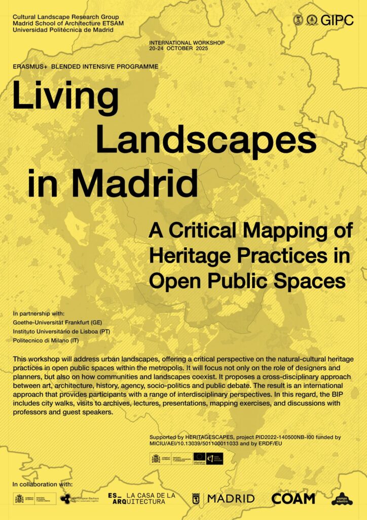 Cartel de Living Landscapes in Madrid